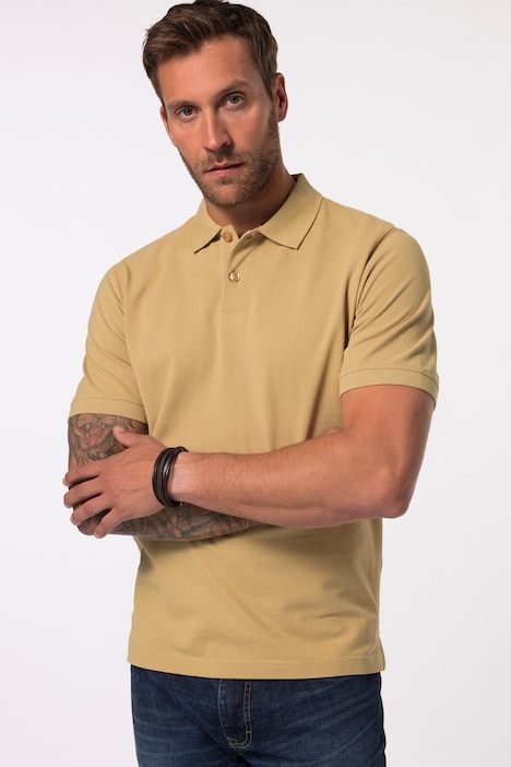 Poloshirt, basic, halflange mouwen, piqué, tot 10XL