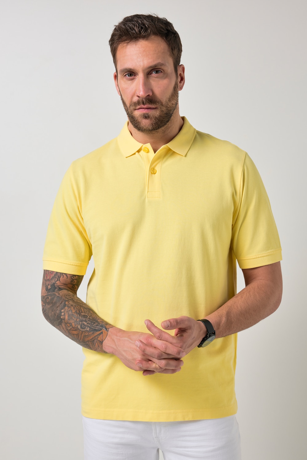 Poloshirt, basic, halflange mouwen, piqué, tot 10XL