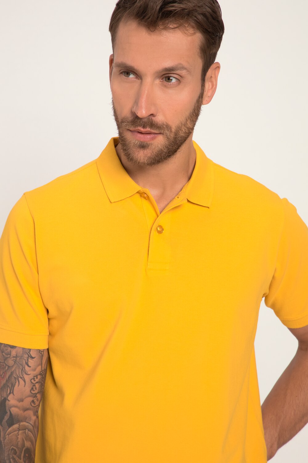 Stora storlekar Pikétröja, Her, orange, storlek: 8XL, Bomull, JP1880