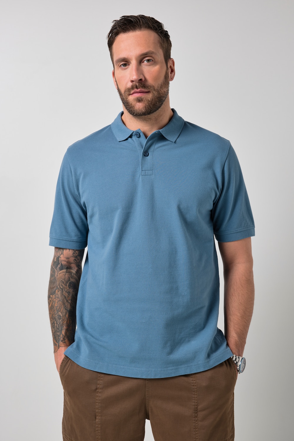 JP1880 Poloshirt, Basic, Halbarm, Piqué, L bis 10XL