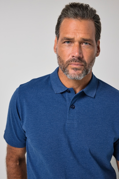 Poloshirt, basic, halflange mouwen, piqué, tot 10XL