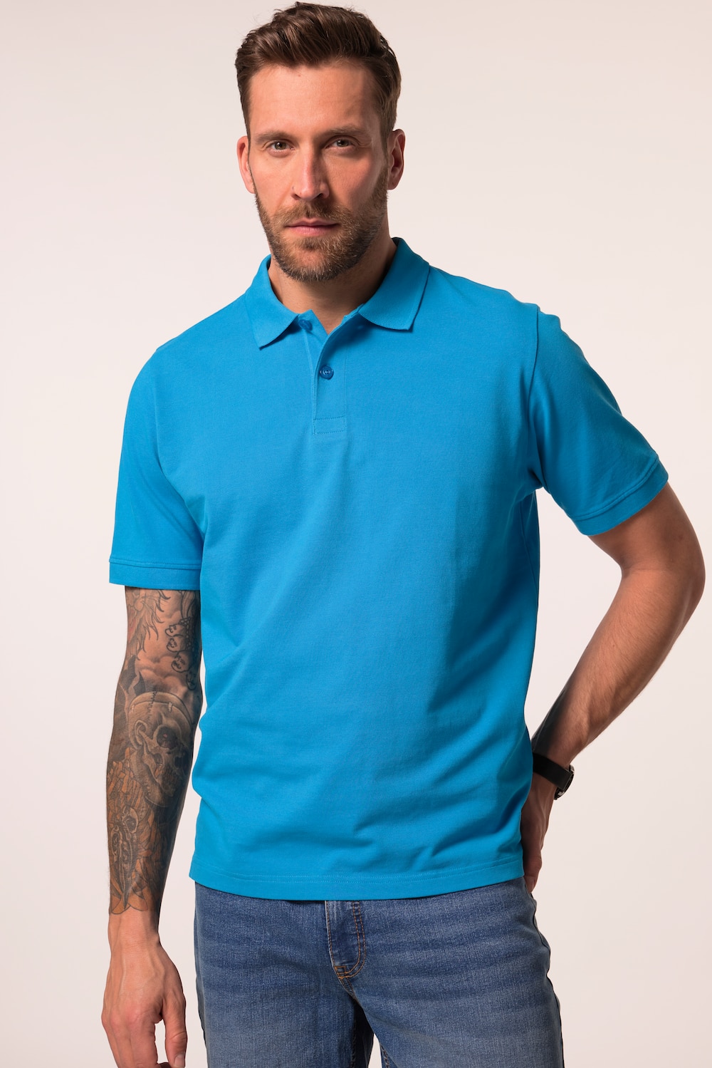 Poloshirt, Basic, Halbarm, Piqué, L bis 10XL