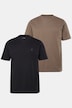 JP 1880 T-shirts, basic, set van 2, ronde hals, tot 8XL