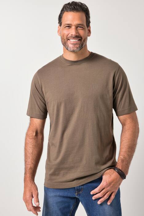 JP 1880 T-shirts, basic, set van 2, ronde hals, tot 8XL