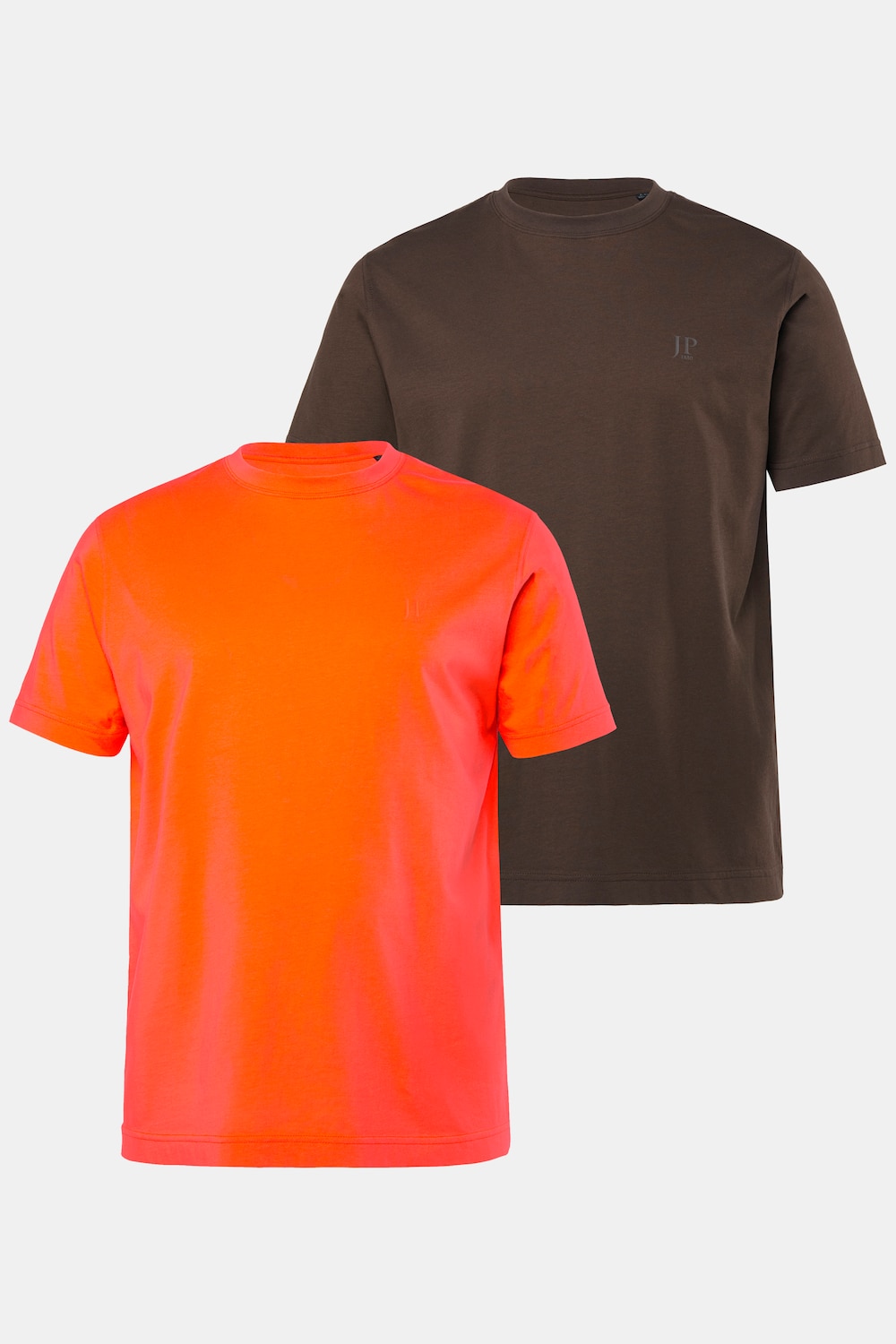 JP 1880 T-shirts, basic, set van 2, ronde hals, tot 8XL