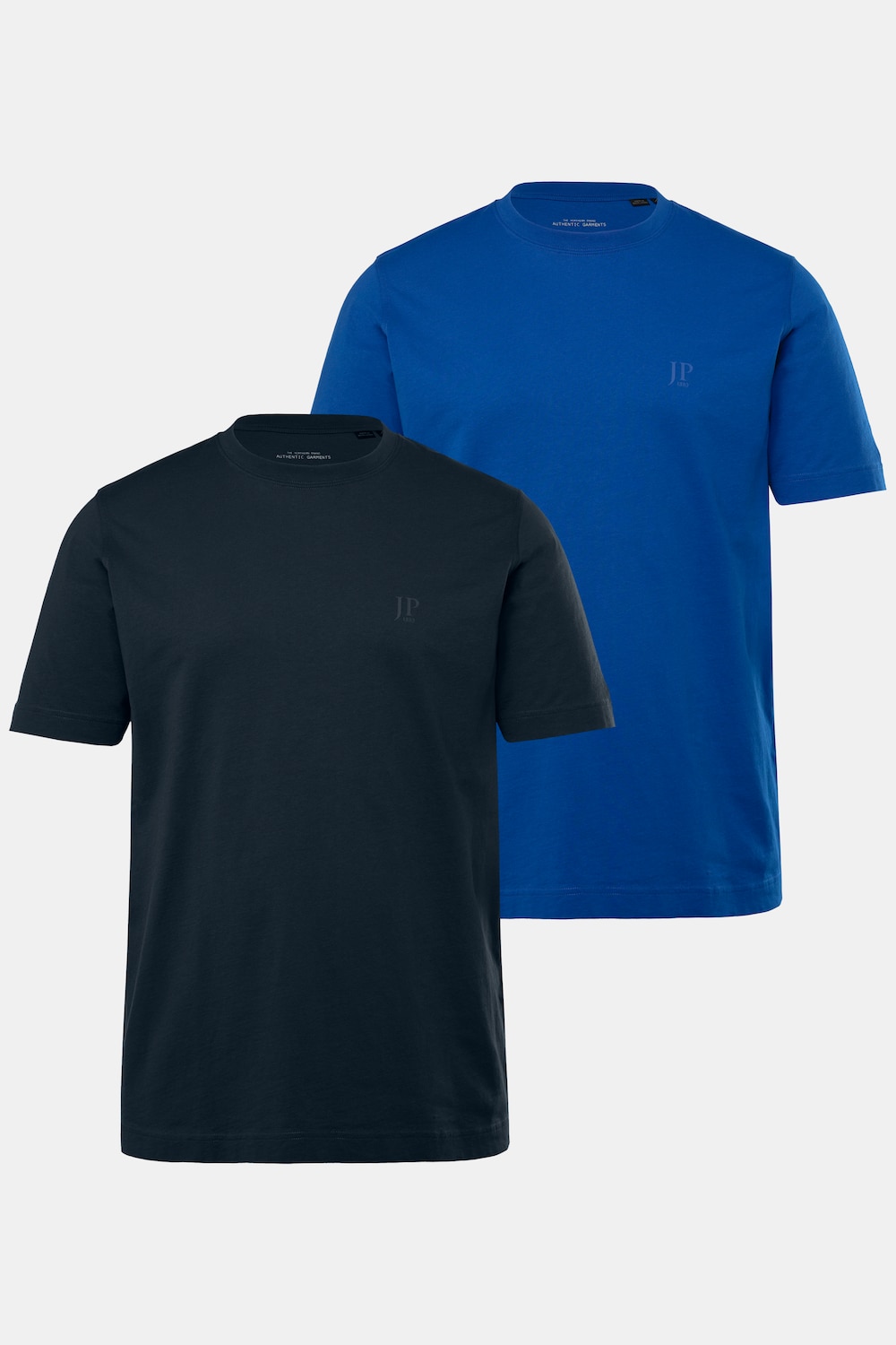 JP 1880 T-shirts, basic, set van 2, ronde hals, tot 8XL