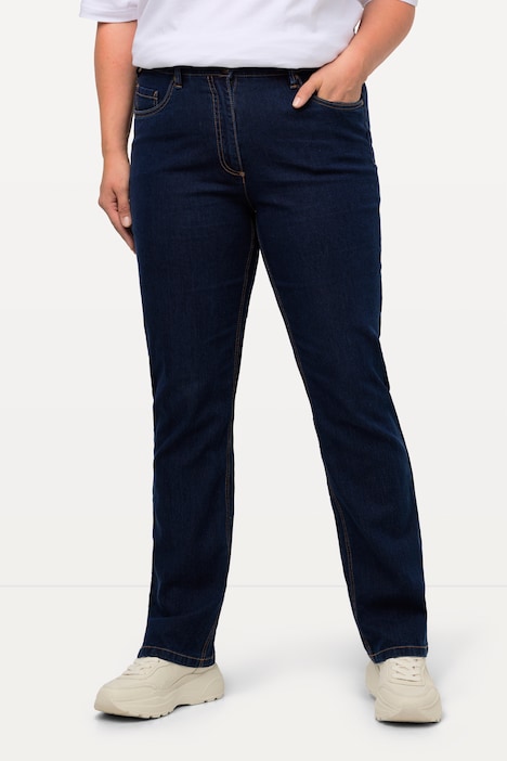 Hose Jeans | Stretch, gerades Hosen | Mandy, Bein, 5-Pocket-Form