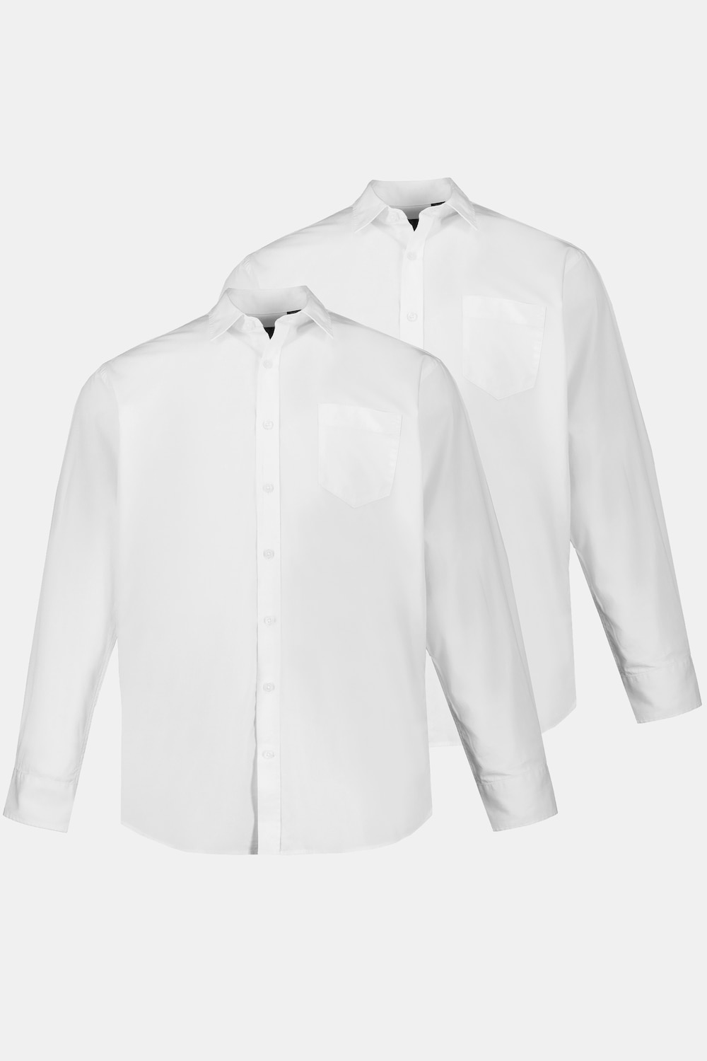 Grote Maten overhemden, Heren, wit, Maat: L, Katoen, JP1880