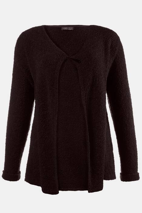 boucle sweater jacket