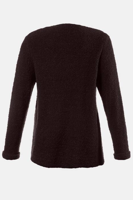 boucle sweater jacket