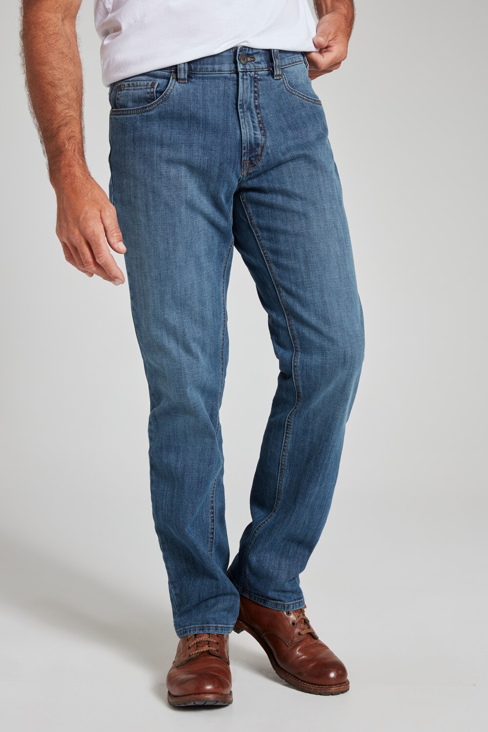 Grote Maten 5-pocket jeans, Heren, blauw, Maat: 29, Katoen, JP1880