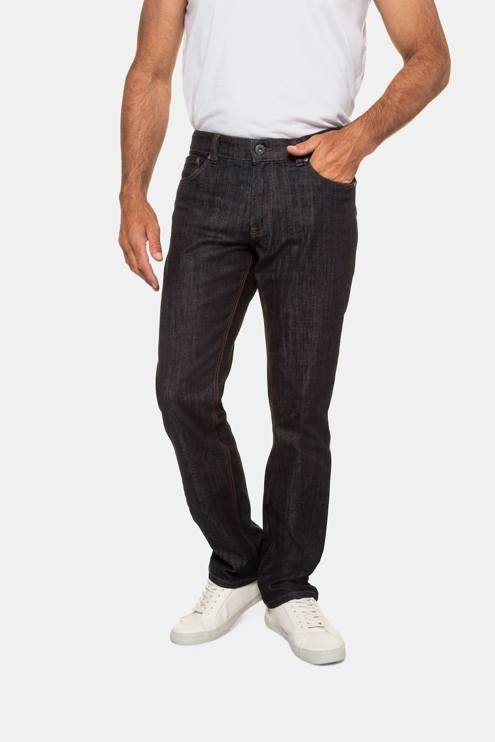 Grote Maten 5-pocket jeans, Heren, blauw, Maat: 27, Katoen, JP1880