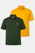 Lot de 2 polos, collection Basic - coton piqué, peigné
