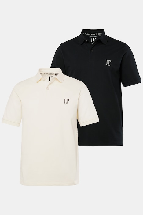 JP 1880 Poloshirts, Basic, 2er-Pack, Piqué, gekämmte Baumwolle