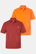 Poloshirts, Basic, 2er-Pack, Piqué, gekämmte Baumwolle