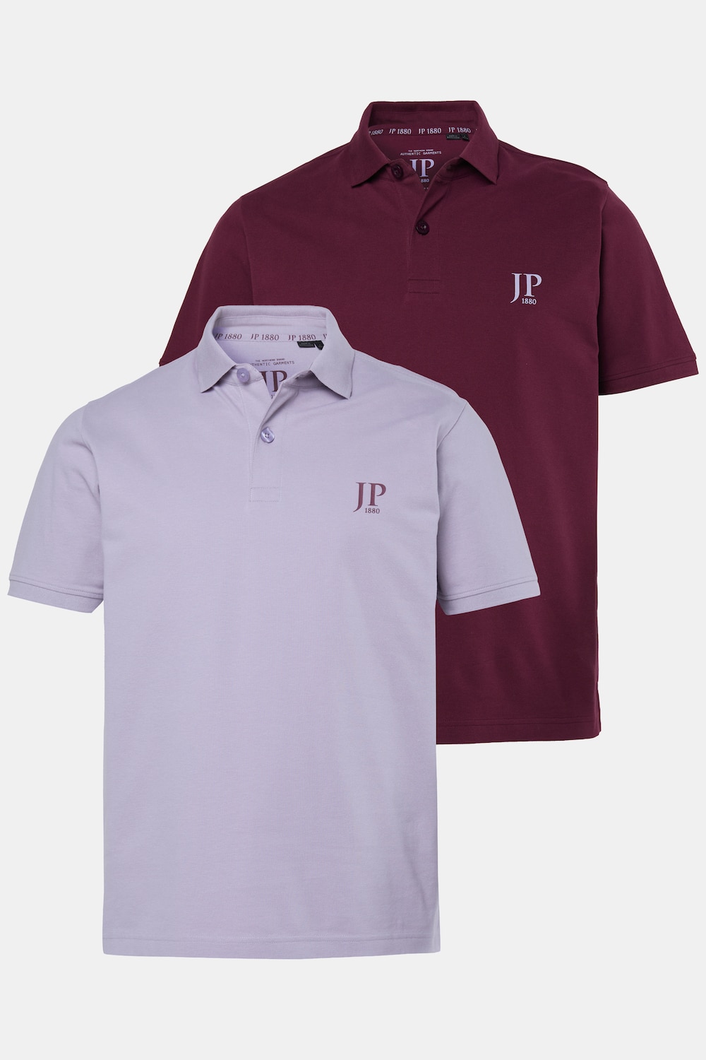 Poloshirts, Basic, 2er-Pack, Piqué, gekämmte Baumwolle, bis 8 XL