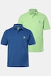 Poloshirts, basic, set van 2, piqué, gekamd katoen