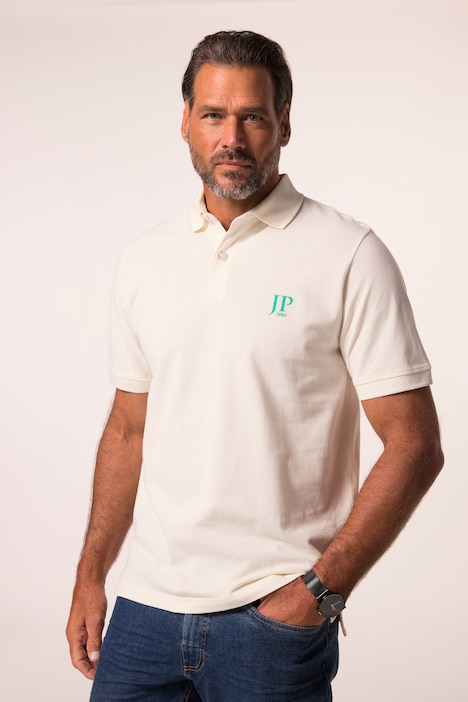 Poloshirts, basic, set van 2, piqué, gekamd katoen