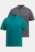 Lot de 2 polos, collection Basic - coton piqué, peigné