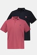 Lot de 2 polos, collection Basic - coton piqué, peigné