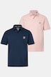 Poloshirts, basic, set van 2, piqué, gekamd katoen