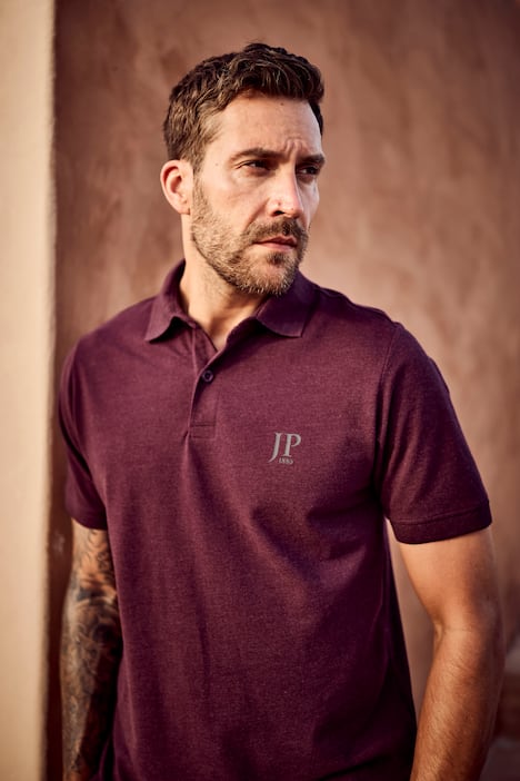 Lot de 2 polos, collection Basic - coton piqué, peigné