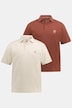Polos, Basic, paquete de 2, piqué, algodón peinado