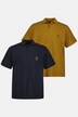 Poloshirts, Basic, 2er-Pack, Piqué, gekämmte Baumwolle