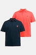 Poloshirts, Basic, 2er-Pack, Piqué, gekämmte Baumwolle