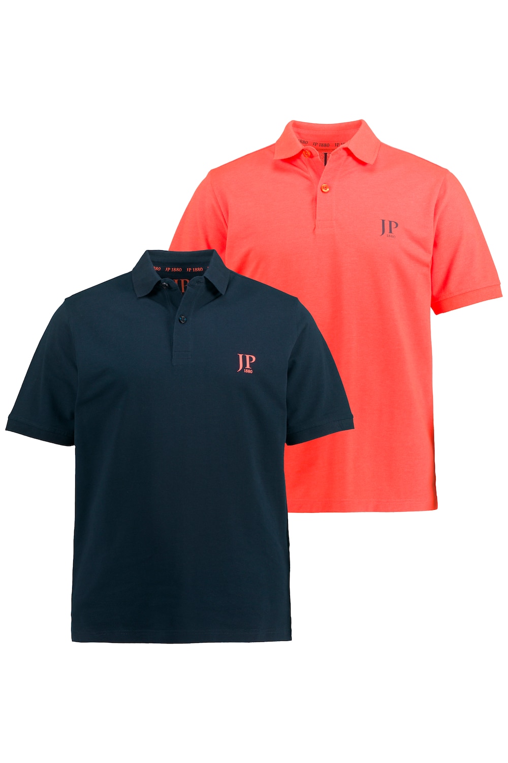 Stora storlekar Pikétröja, Her, orange, storlek: 8XL, Polyester/Bomull, JP1880