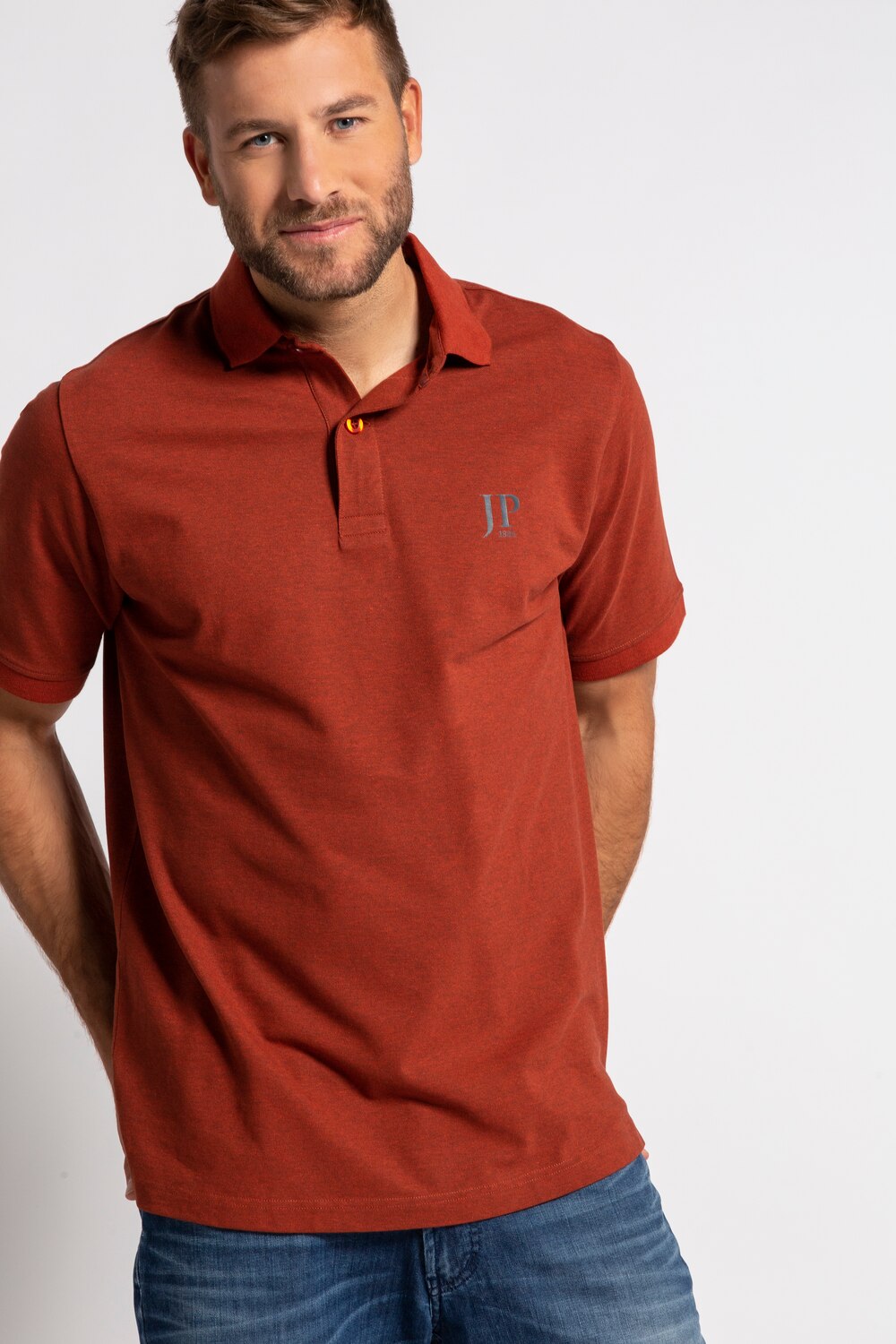 Grote Maten poloshirt, Heren, rood, Maat: XL, Katoen/Polyester, JP1880