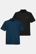 Poloshirts, Basic, 2er-Pack, Piqué, gekämmte Baumwolle
