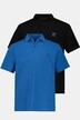 Poloshirts, Basic, 2er-Pack, Piqué, gekämmte Baumwolle