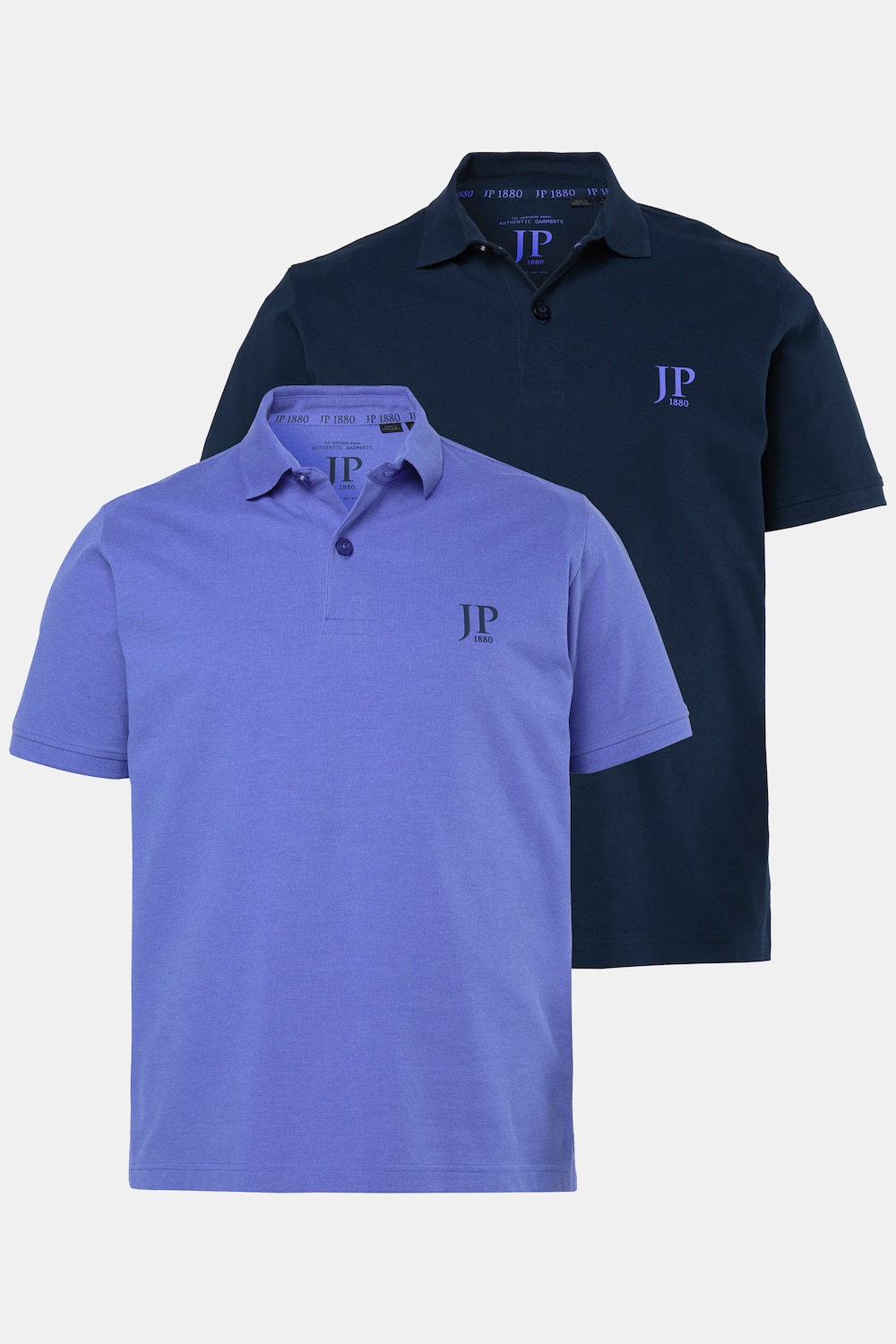 Poloshirts, Basic, 2er-Pack, Piqué, gekämmte Baumwolle, bis 8 XL