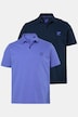 Poloshirts, basic, set van 2, piqué, gekamd katoen