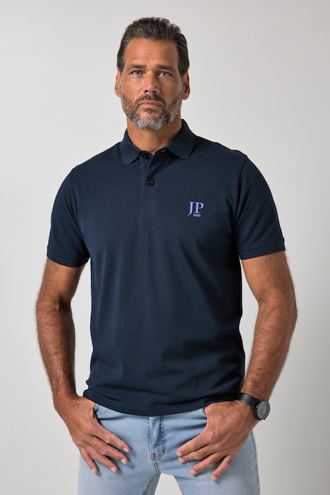 Poloshirts, basic, set van 2, piqué, gekamd katoen