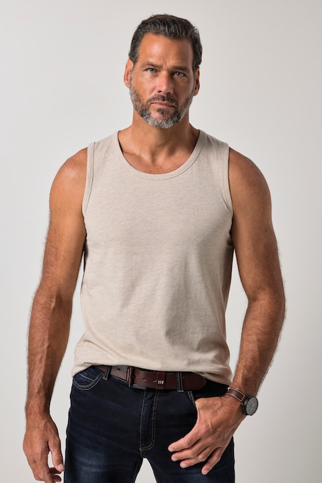 Basic tanktop uden ærmer, op til 10 XL