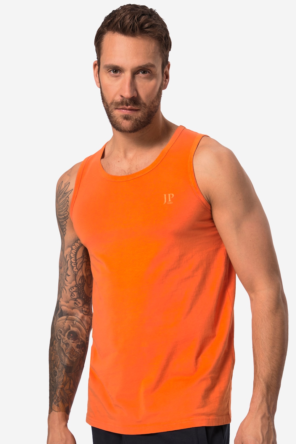 Große Größen Tank Top, Herren, orange, Größe: XXL, Baumwolle, JP1880