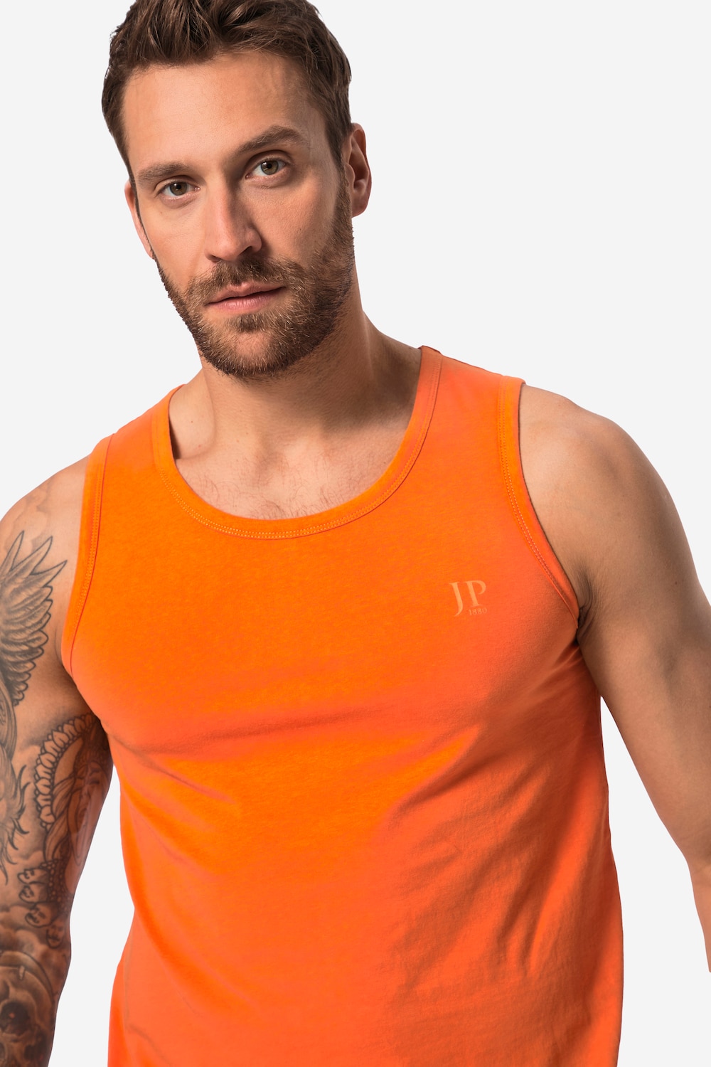Stora storlekar Linne, Her, orange, storlek: 8XL, Bomull, JP1880