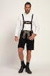 Pantalon de costume traditionnel bavarois JP 1880, cuir véritable et broderies