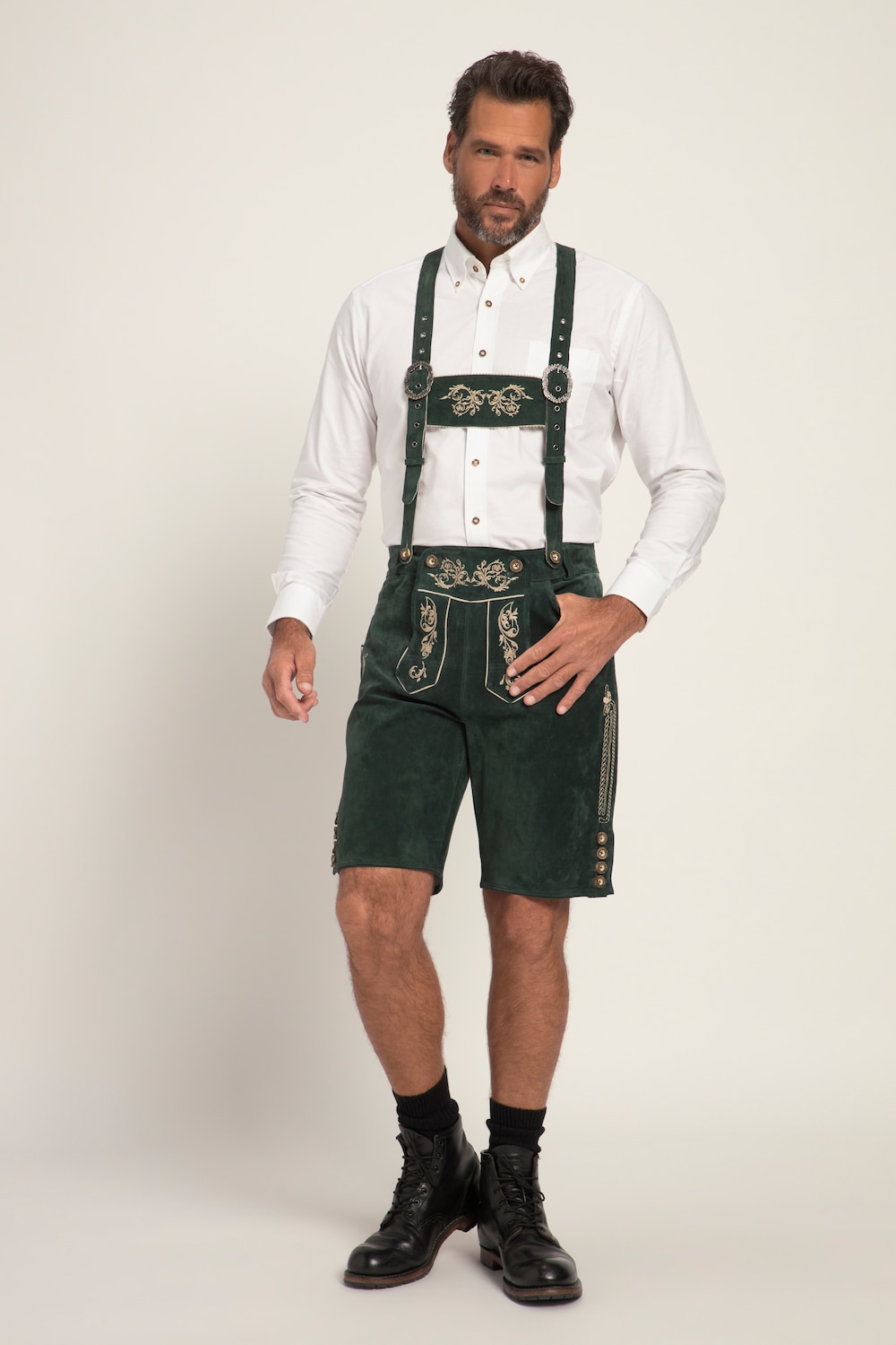 Große Größen Trachtenhose, Herren, grün, Größe: 70, Leder, JP1880