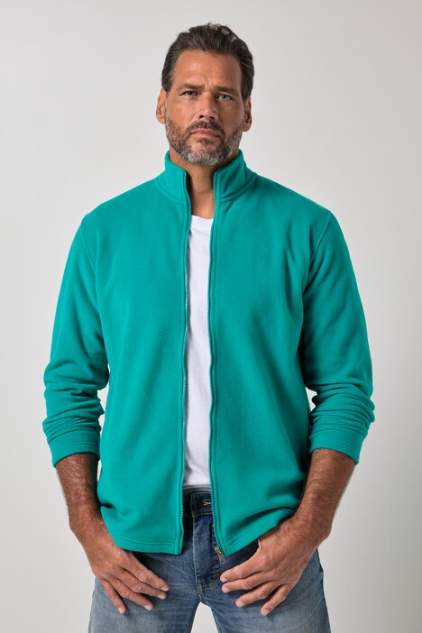 fleece jas, outdoor, opstaande kraag, ritszakken, tot 8XL