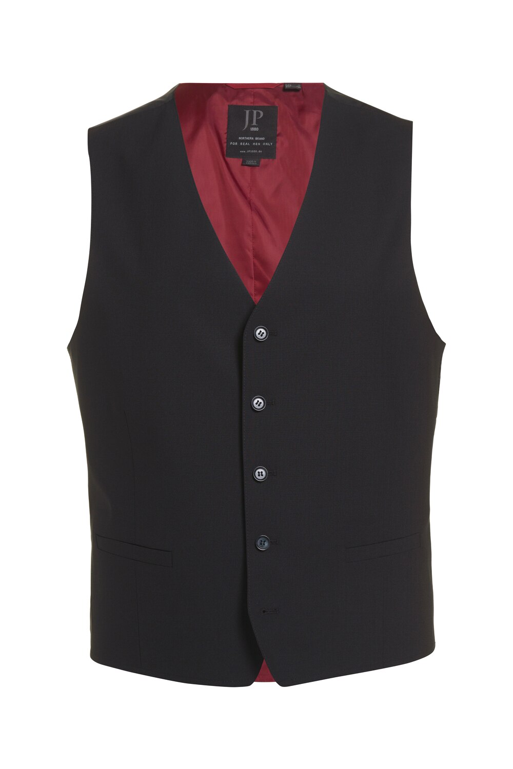 Stora storlekar Väst, Her, svart, storlek: 106, Polyester/Ull, JP1880