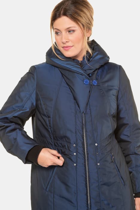 Selection Mantel Ulla Popken Damen Wende-Steppmantel Kapuze