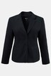Short Notch Lapel 3 Button Long Sleeve Stretch Blazer