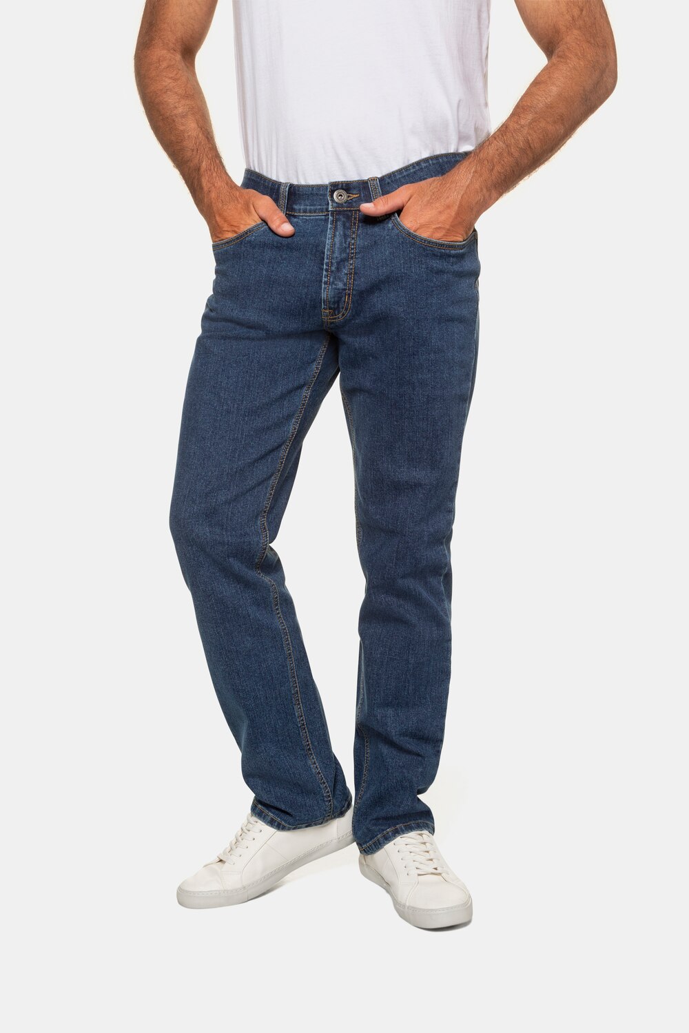 Grote Maten jeans regular fit, Heren, blauw, Maat: 32, Katoen, JP1880
