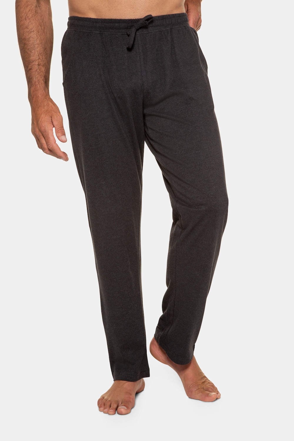grandes tailles pantalon de pyjama homewear à taille élastique - jusqu'au 8xl, hommes, vert, taille: xxl, coton/polyester, jp1880