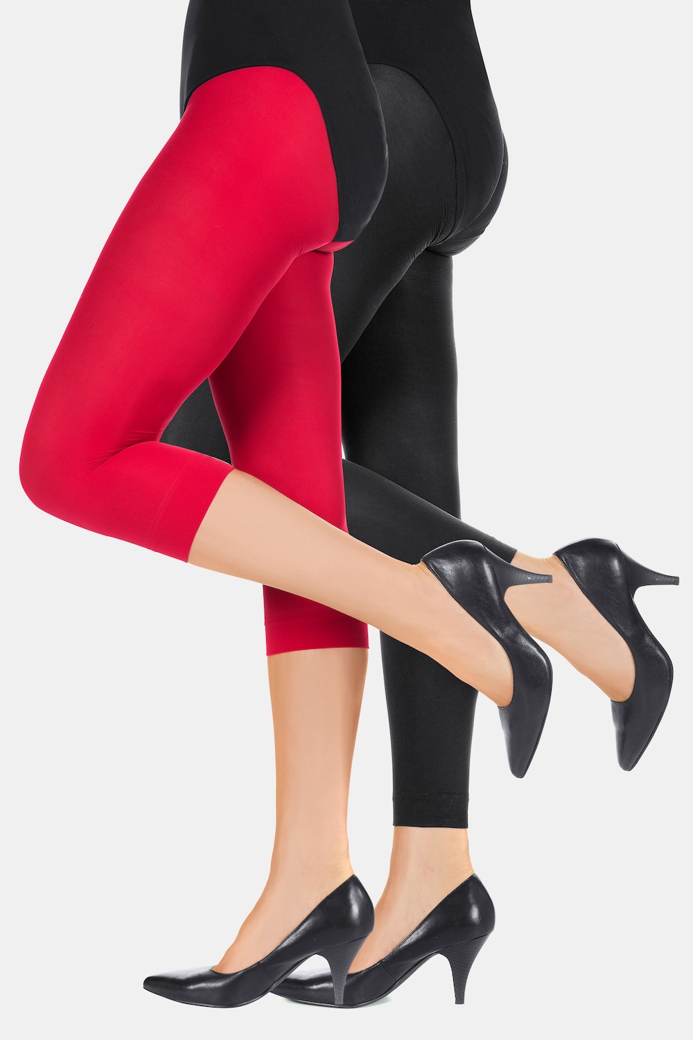 Große Größen Capri / Leggings, Damen, rot, Größe: 60/62, Synthetische Fasern, Ulla Popken