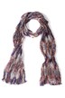 Crinkle Medallion Print Scarf