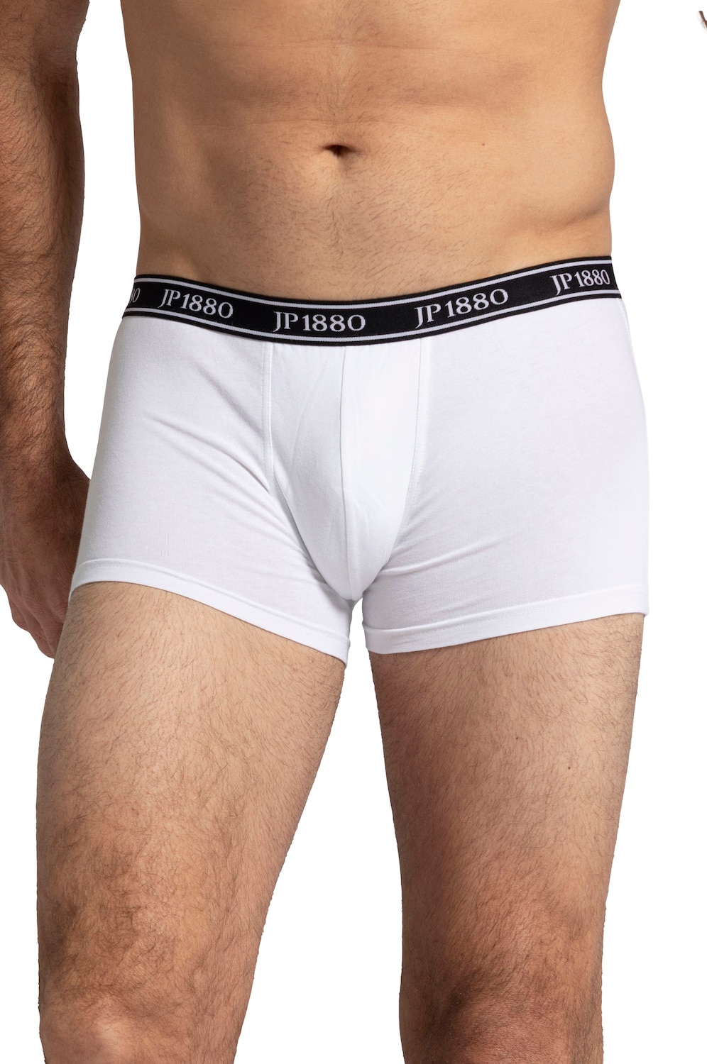 Stora storlekar Boxershorts FLEXNAMIC®, Her, vit, storlek: 5XL, Bomull, JP1880